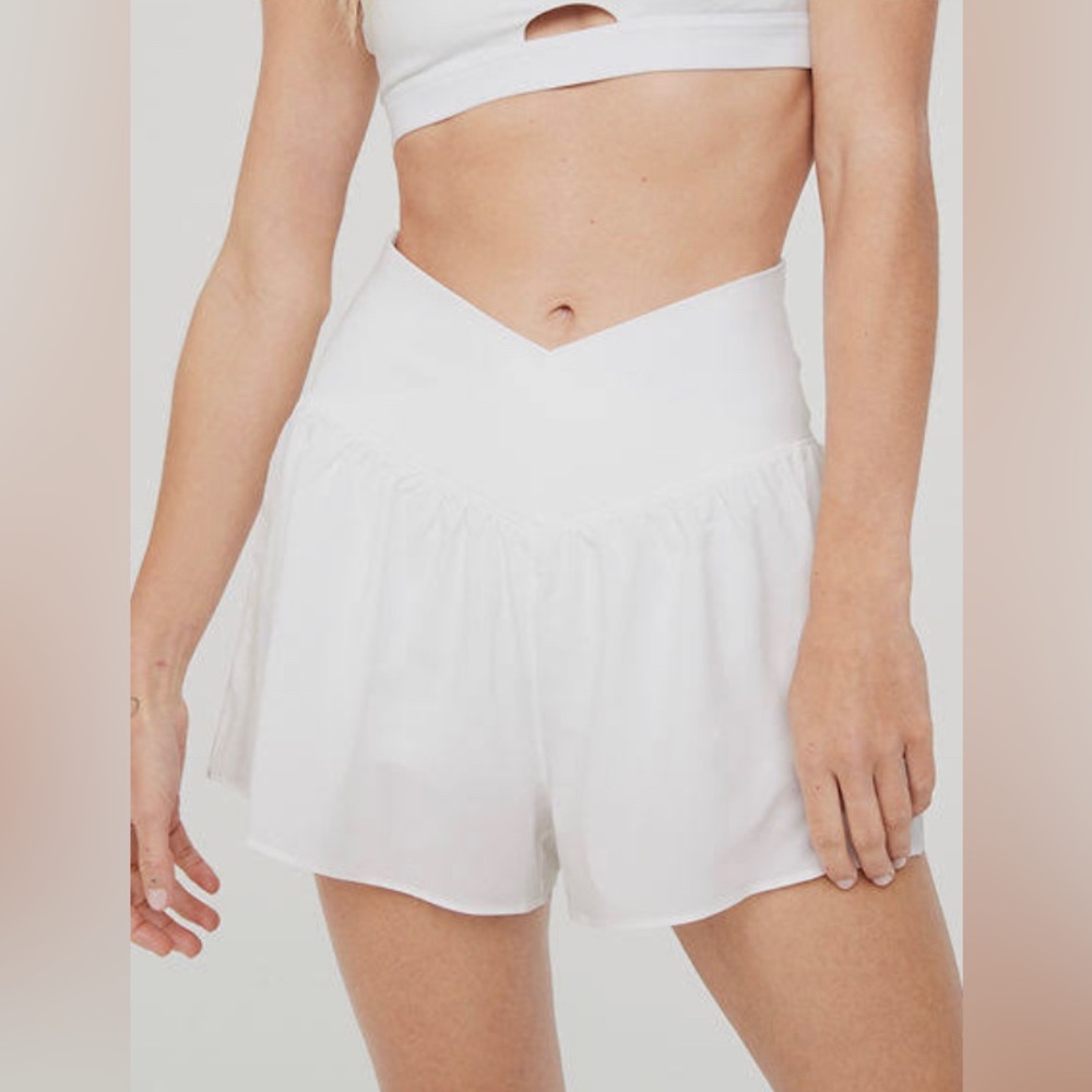 offline aerie real me high waisted crossover flowy short